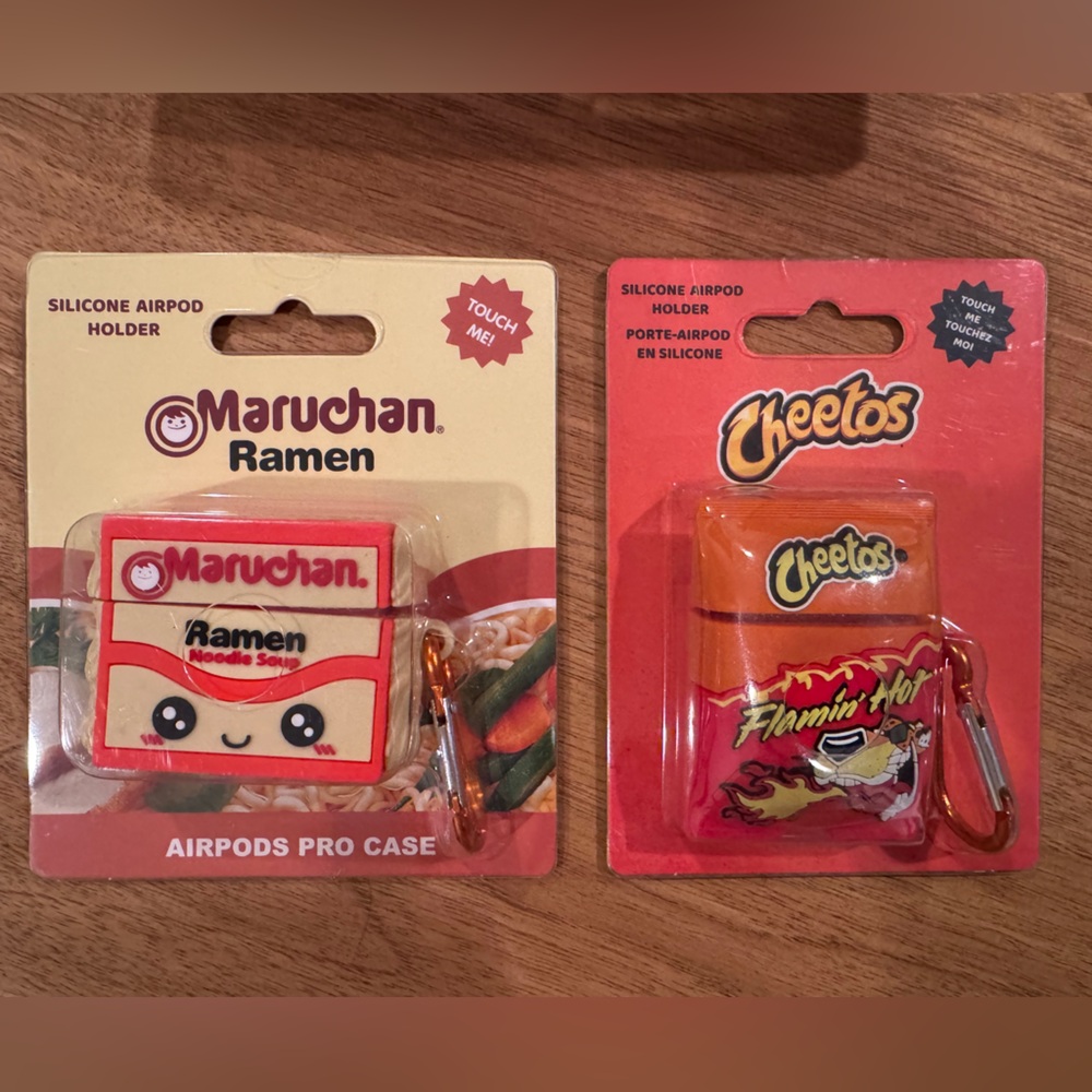 STOCKING STUFFERS! Maruchan Ramen and Cheetos Silicone AirPods Pro Cases